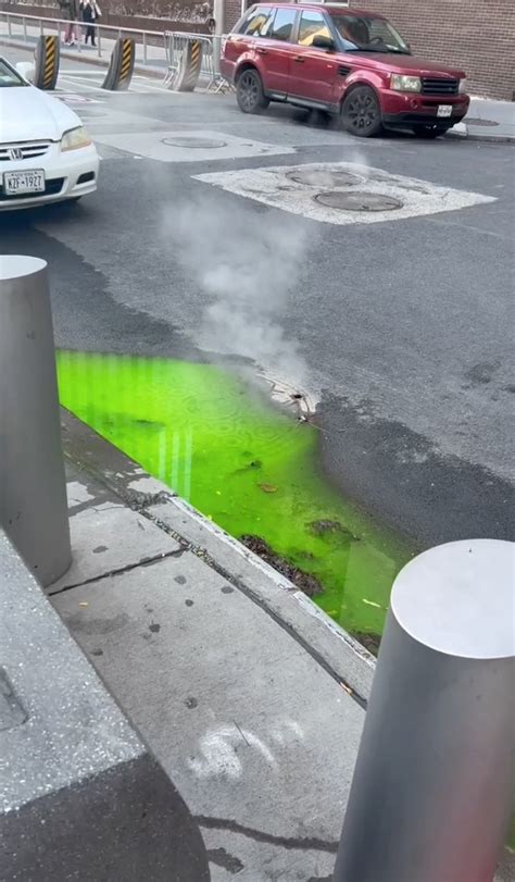 Nyc green slime - Nov 4, 2023 · Maria Noyen/Insider Footage of green sludge bubbling near a sewer in New York City gained traction on social media. X's fact-checking feature, Community Notes, suggested the green hue was... 